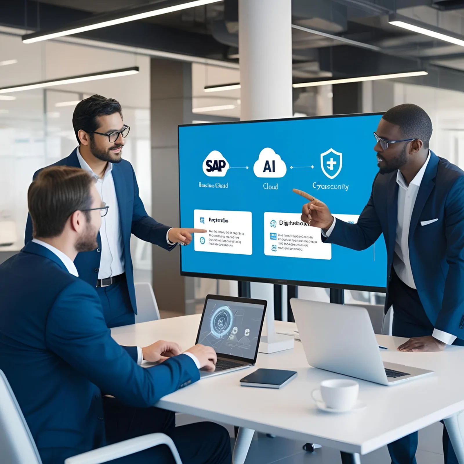 Consultant avec client